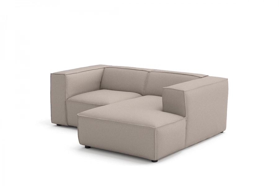 Model MODULARIS WB (wysoki bok) - Modularis WB sofa 1,5 osobowa + longchair prawy